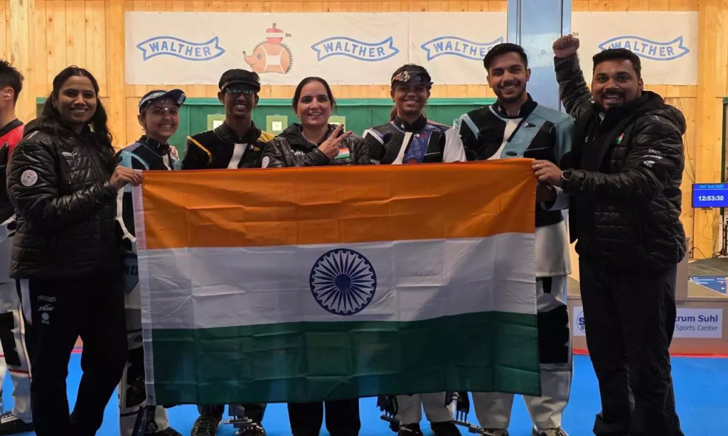 ISSF Junior World Cup India Shines with Double Podium Finish