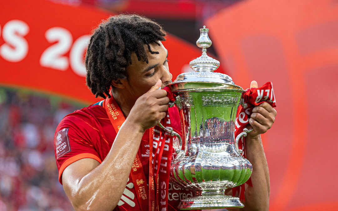 Trent Alexander-Arnold with the 2022 FA Cup
