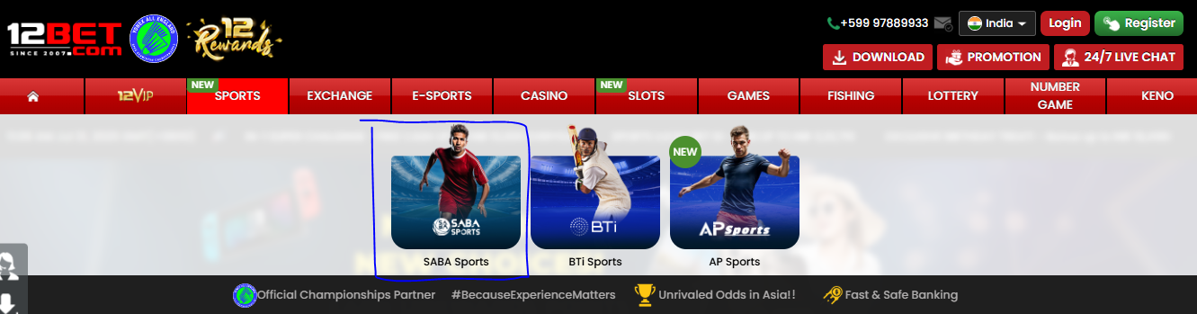12bet kabaddi betting saba
