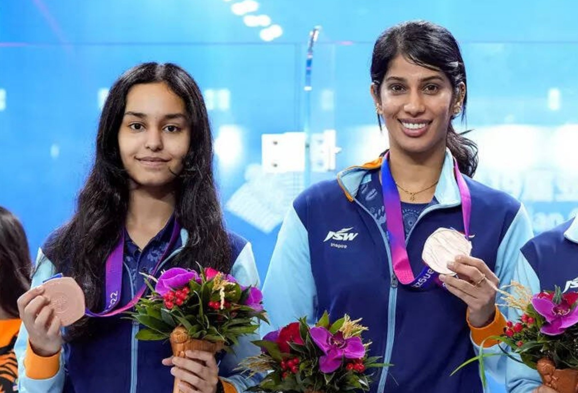 Anahat-Joshna at asian squash doubles championships